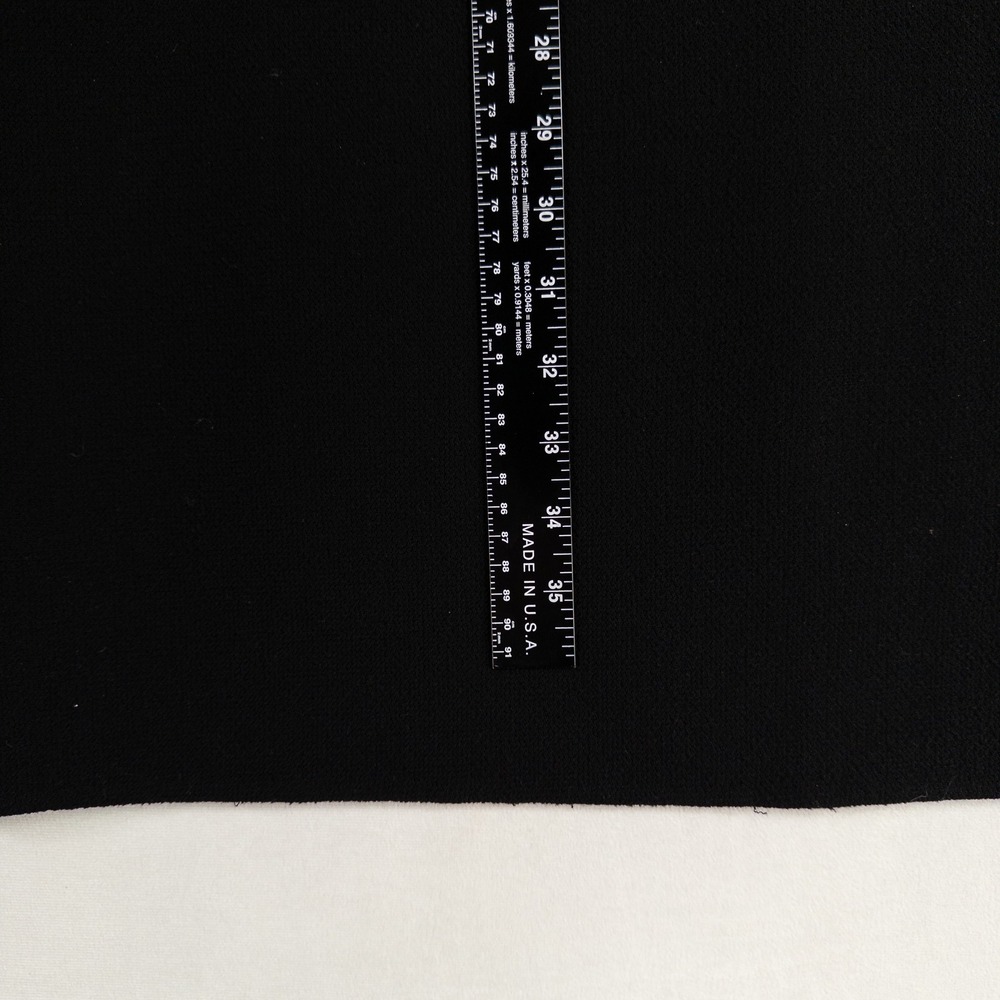Linda Allard Ellen Tracy Maxi Skirt Womens Sz 6 Black Wool Crepe Minimalist - Picture 6 of 9